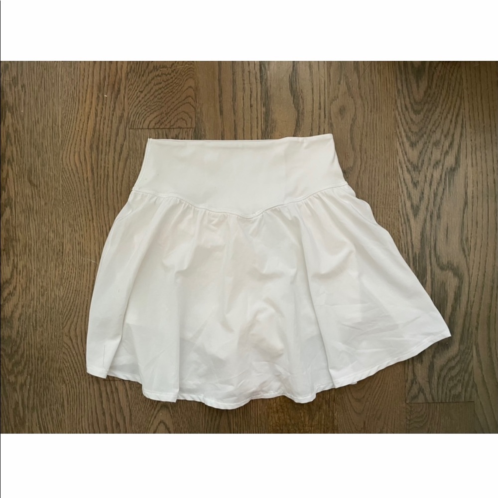 aerie offline nylon tennis skirt white women small S
